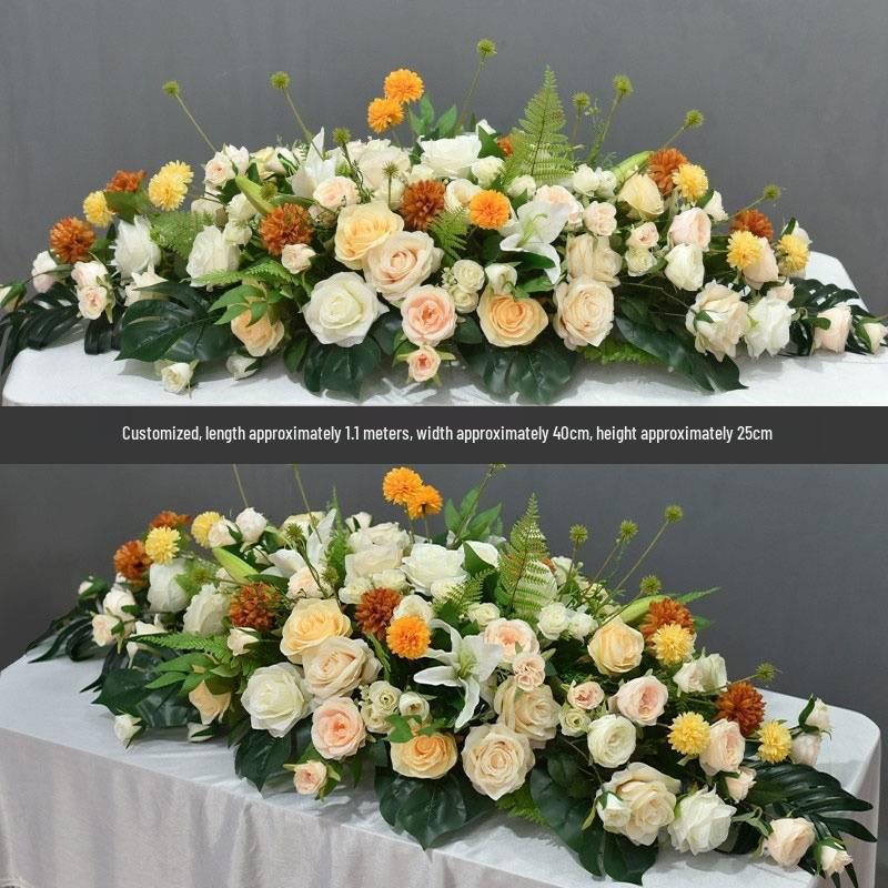 Long Table Flower Arrangement for Events and Decor