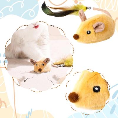 Cat Simulation Toy To Boredom, Sound, Plush, Intelligent, Electric, Small Mouse, Automatic, Cat