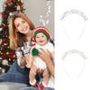 Fashion Christmas Antlers Hairband Zinc Zinc Alloy Crystal Headwear Party Ornament Letter Hair Hoop
