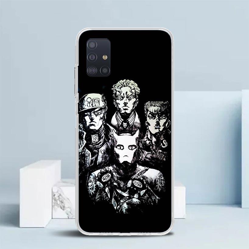 JoJo Kira Yoshikage Killer Queen Soft Cover for Samsung Galaxy A12 A22 A32 A52 A72 A02S Phone Case Note 20 Ultra 10 S10 Plus A51