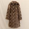 Women's Long Faux Fox Fur Coat - Versatile, Loose, Over-the-Knee, Warm Winter Style