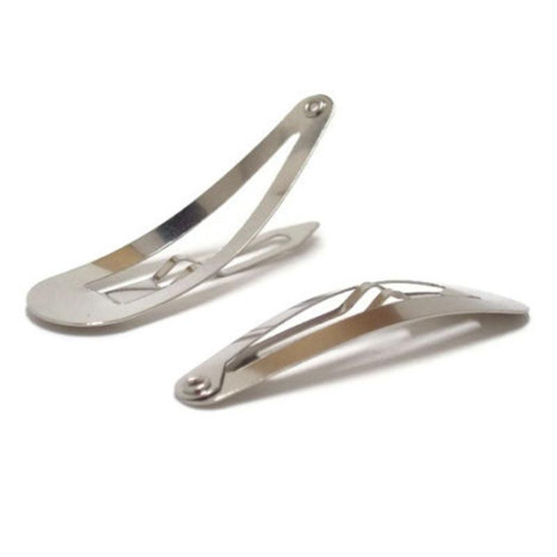 50 stuks 3/4/5cm Waterdruppel BB Haarclips voor Meisjes Metalen Drukknoop Haarspelden Barrettes Haaraccessoires