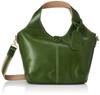 FES Women's Full Vegetable Leather Two-Way Tote Bag, Green (50)