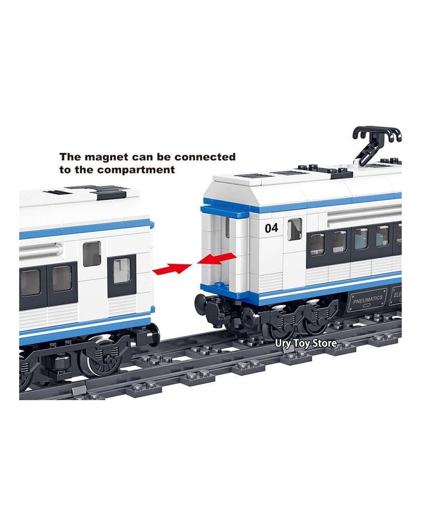 Qunlong 0310 Technic Serie Zug Batterie Elektrische Power Motor Mini Figuren Pädagogische Bausteine ​​Spielzeug Für Kinder