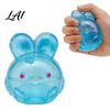 Decompression Toy for Adults Bunny Jelly Squeeze Toy Portable Soft TPR Stress Relief Travel-friendly Fidget Pressure Release Rebound Sensory