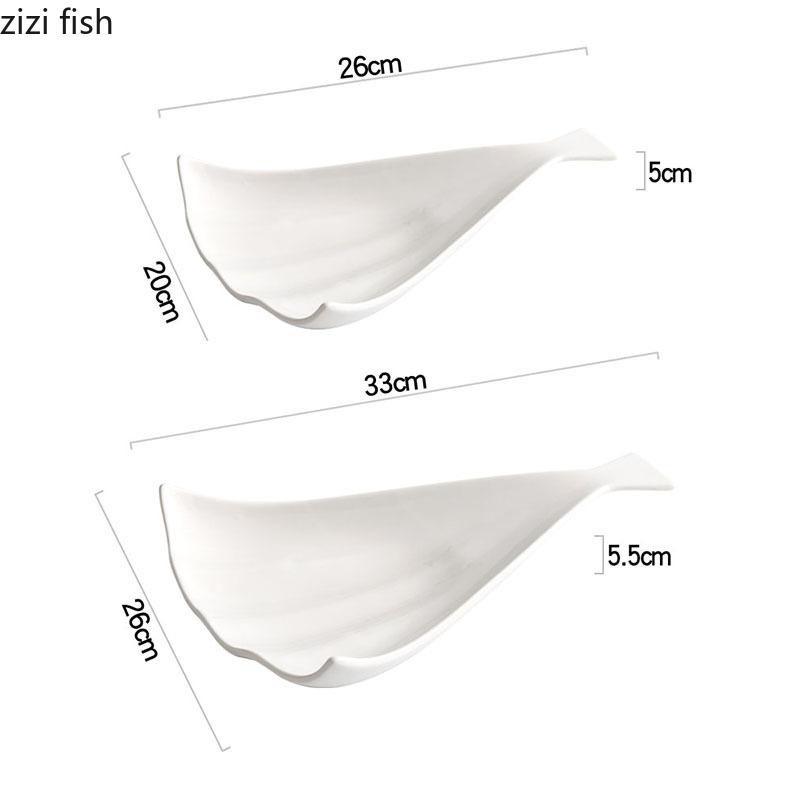 Ceramic Irregular Fan Shaped Plate Creative Dessert Plate Sushi Plates Snack Plates Molecular Cuisine Specialty Tableware