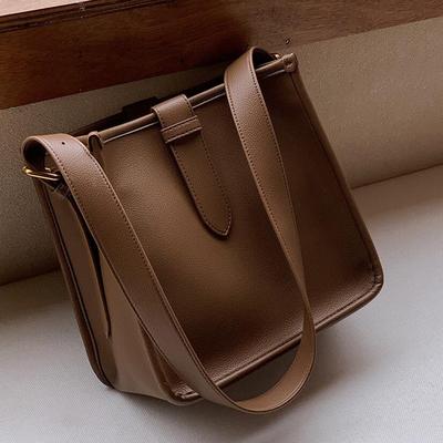 Sacs à bandoulière tendance pour femmes, en cuir PU, grande capacité, simples, polyvalents, solides, à ressort, neufs