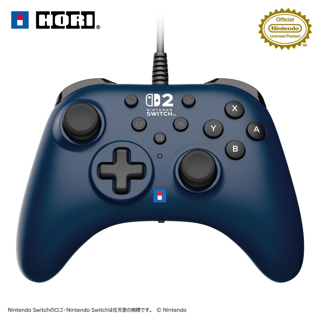 Horipad TURBO for Nintendo Switch™ 2, Windows PC, Navy