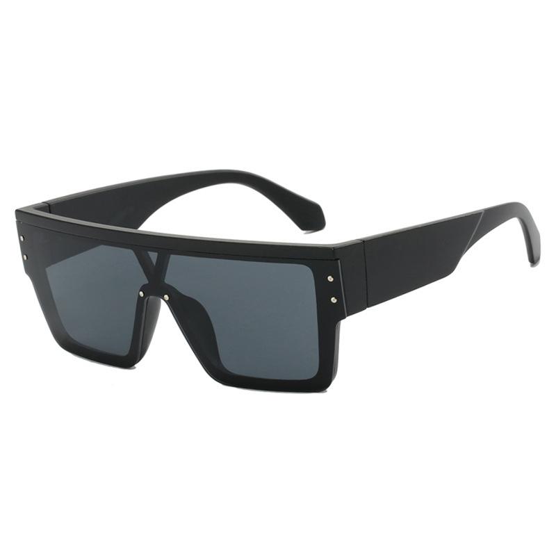 Square Connected 2026 New UV Resistant Sun Glasses Personalized Large Frame Sunglasses Trend PC&C1