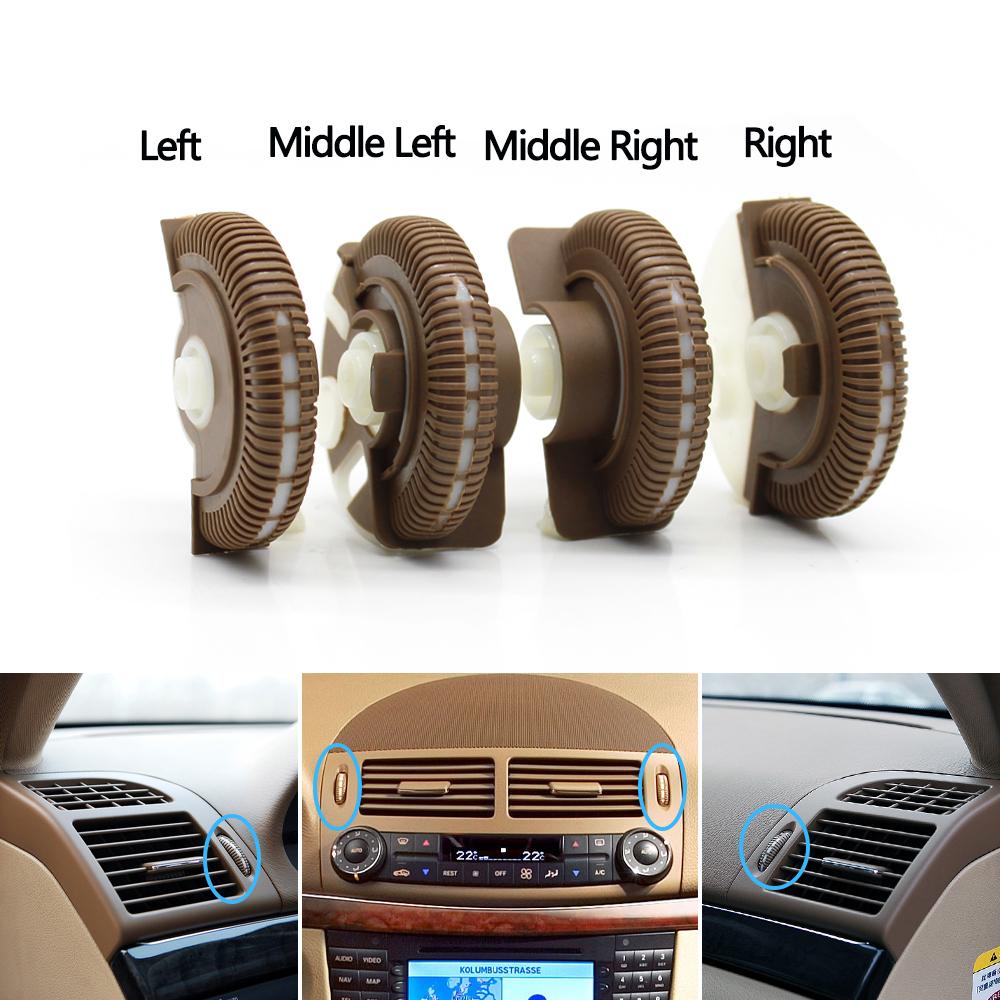 2PCS Front Rear Air Conditioning Control Roller AC Vent Base Rolling Wheel For Benz E Class W211 E200 E300 E230 E260 E280