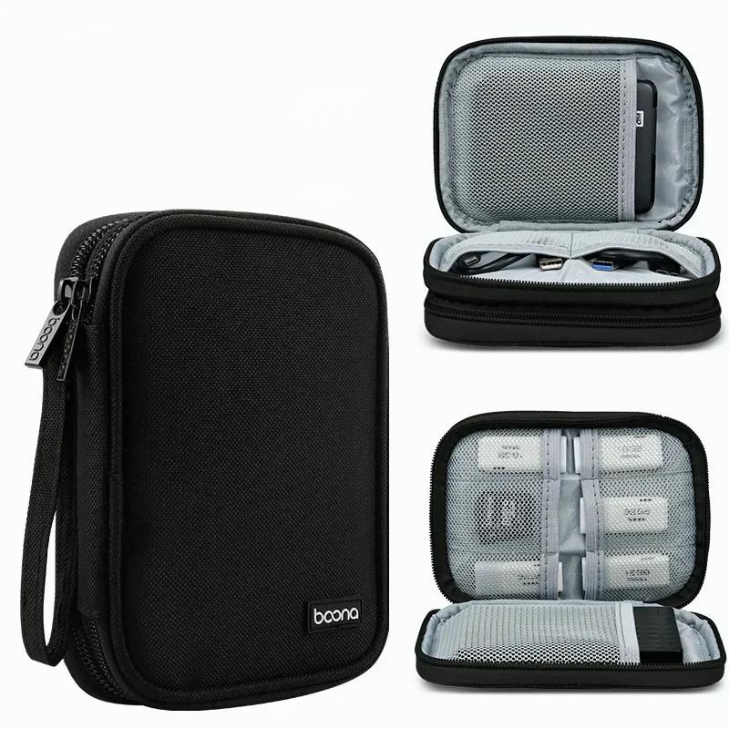 Elektronische Aufbewahrungstasche Mobiles Festplattenpaket Geschäftsreise Tragbarer USB-Datenkabel-Organizer Headset-Ladegerät Schutzhülle