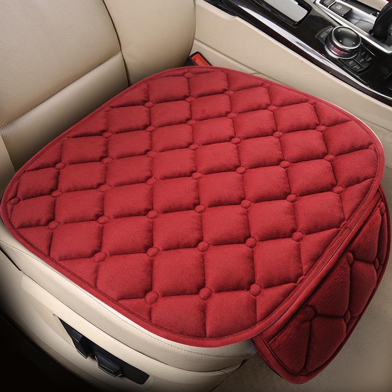 Cozy Winter Car Seat Cushion Set: Crystal Velvet, Non-Slip, Warm & Multi-Piece