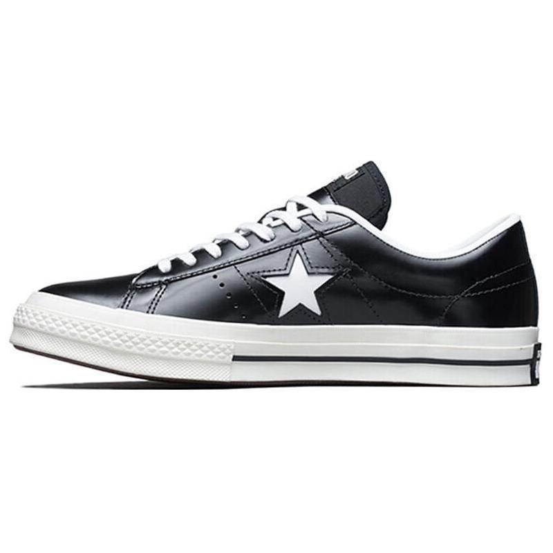 

Converse One Star Series HanByeol Stylish and Comfortable Low-Top Canvas Shoes Unisex Black & White 35