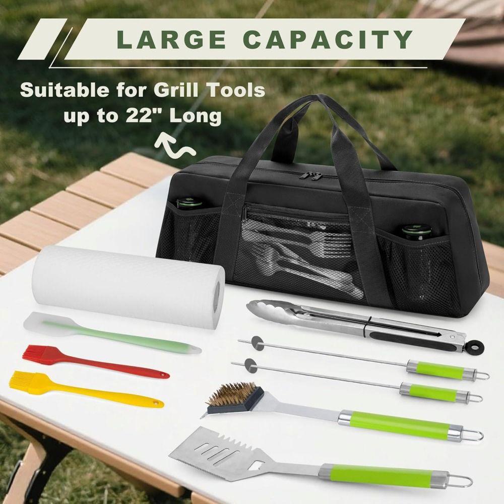 Large Capacity Grill Tool Storage Bag BBQ Tool Storage Bag BBQ Accessories Storage
