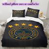 Calcio Fenerbahçe S.K Fantasia Set Copripiumino Trapuntato Copripiumino Federa Decorazione per la Casa Regalo di Compleanno (1 * copripiumino + 2 * federa, senza nucleo)