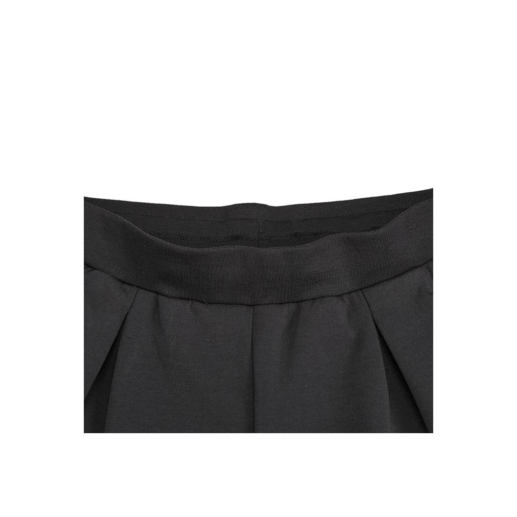 adidas Solid Color Mid-Waist Casual Shorts Women Bottoms Black IN9069