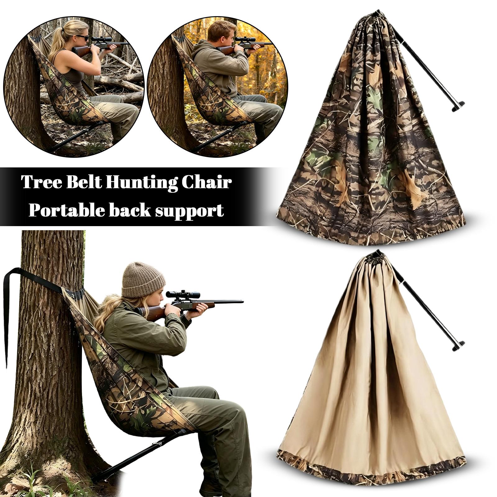 

Tree-Strap Hunting Seat — Portable Back Support One Size