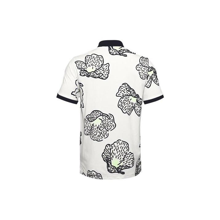 Under Armour Golf Freizeit Blumen Polohemd Herren Oberteile Weiß 1358781-112