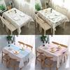137*90cm Plastic PVC Rectangula Grid Printed Tablecloth Waterproof Oilproof Kitchen Dining Table Cover Mat Oilcloth Antifouling