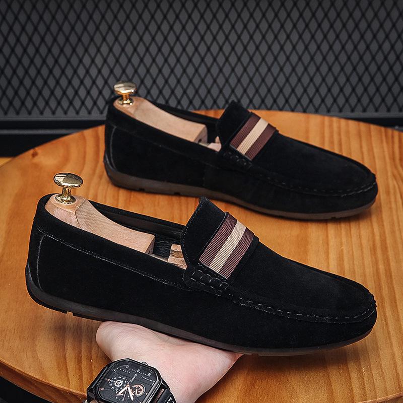 Spring/Summer 2024 Men's Versatile Slip-on Loafers - Casual and Stylish Driving Shoes