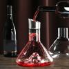 Carafe Style Cascade Iceberg Verre Cristal Carafe Transparente Distributeur Vin Rouge Arôme Haut de Gamme Filtre à Vin Rapide V1H2