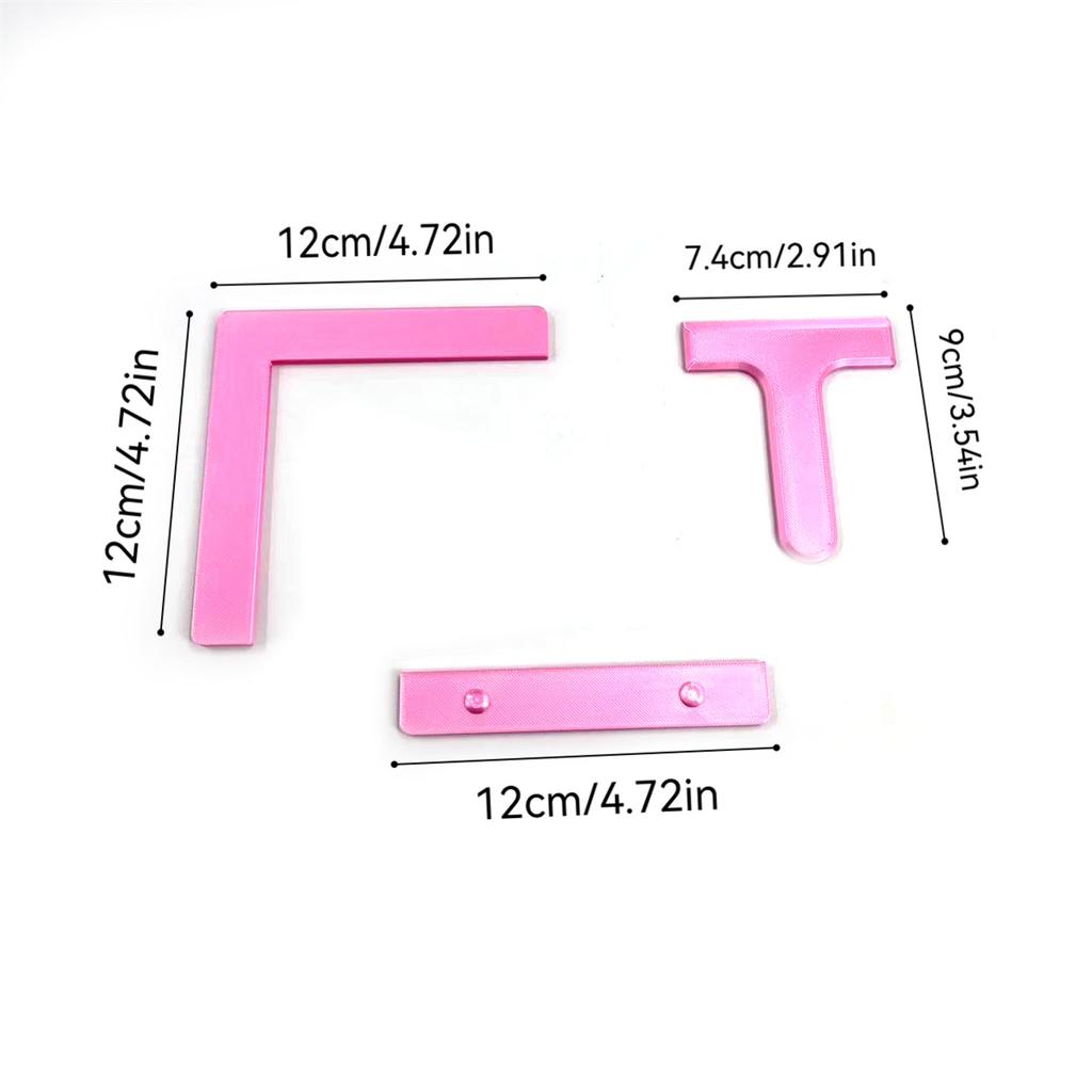 Diamond Painting Alignment Tools: Horizontal Ruler,Right-Angle Ruler,And Pusher Tool,Assist in Aligning Diamonds with The Canvas