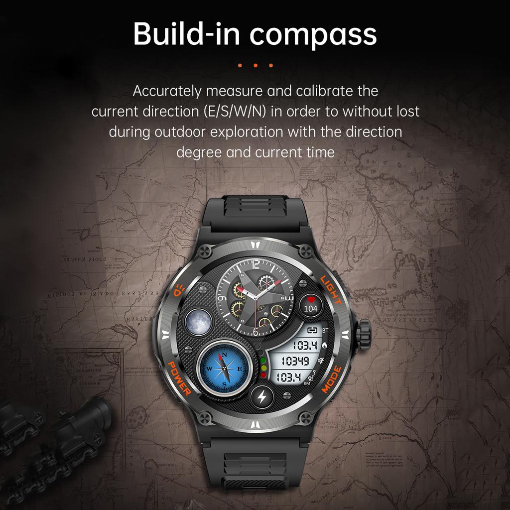 Smart Watch Answer/Make Call Waterproof Smartwatch with Flashlight Heart Rate/Sleep Monitor Fitness Watch for Men Women