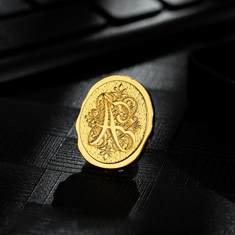 Retro Sealing Wax Stamp Head 26 Letter A-Z Alphabet Seals Stamp Set Tools Post Decor Antique Alloy Seal Head Wedding Craft Gift