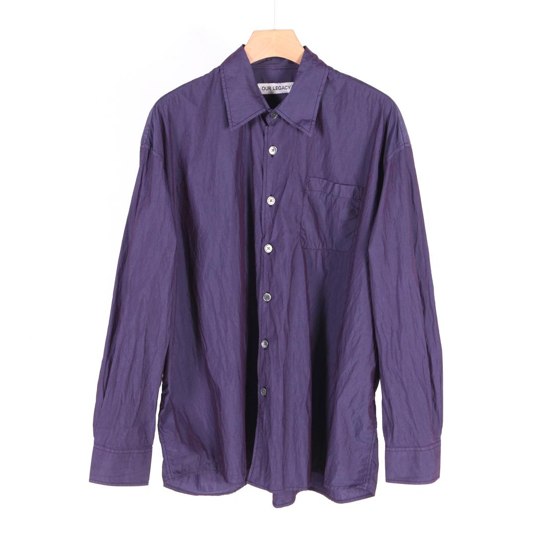 

23FW Рубашка Our Legacy Borwood Blackcurrant Parachute Poplin M4232BBP