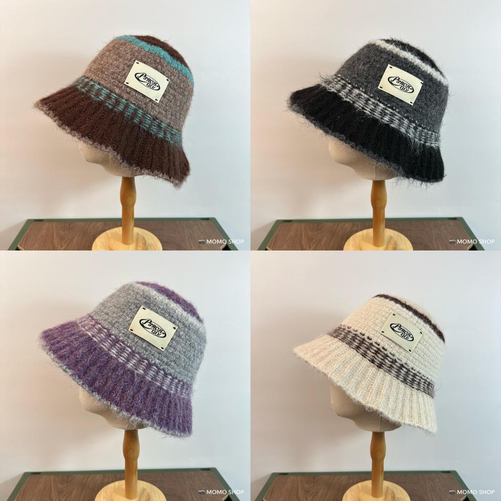 Wool Blend Bucket Hat With Wide Brim For Autumn Winter Outdoor Casual Wear