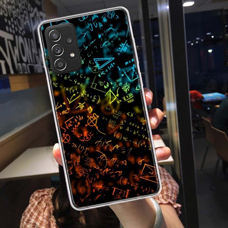 

Chemical Math Formula Phone Case for Samsung A54 A57 A37 A17 A14 A15 A12 A24 A34 A55 A35 A25 A52S A07 A05S A04S A22 A32 A72 Gala Samsung A32 4G