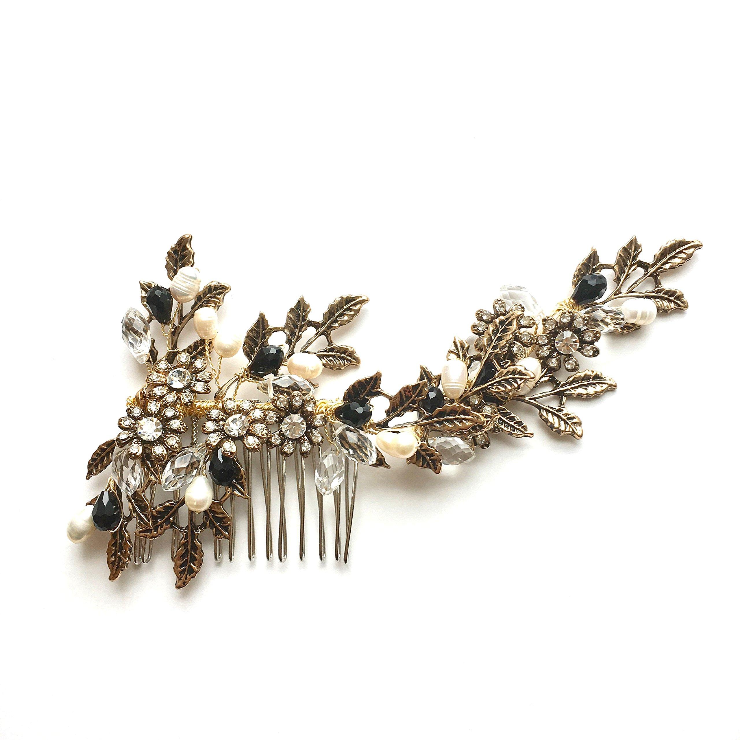 

Gorgeous Antique Bridal Hair Ornament for and Parties Gold [J s select] European-style Headpiece, Bridal, Weddings, (F) золотой