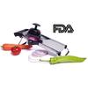Adjustable Mandoline Vegetable Slicer by Chef's INSPIRATIONS. Best for Slicing Food, Fruit and Vegetables. Mandolin Slicer Julienne Cutter. Cut Proof