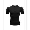 Men'S Tribal Heart Print Compression T-Shirt, Quick Dry Short Sleeve Gym Workout Tee, Gothic Tribal Pattern Athletic Fitness Training Top