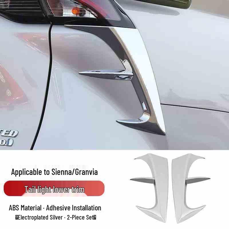 Compatible with 2021-2024 Toyota Sienna: Granvia Modified Rear Taillight Lower Trim Strip.