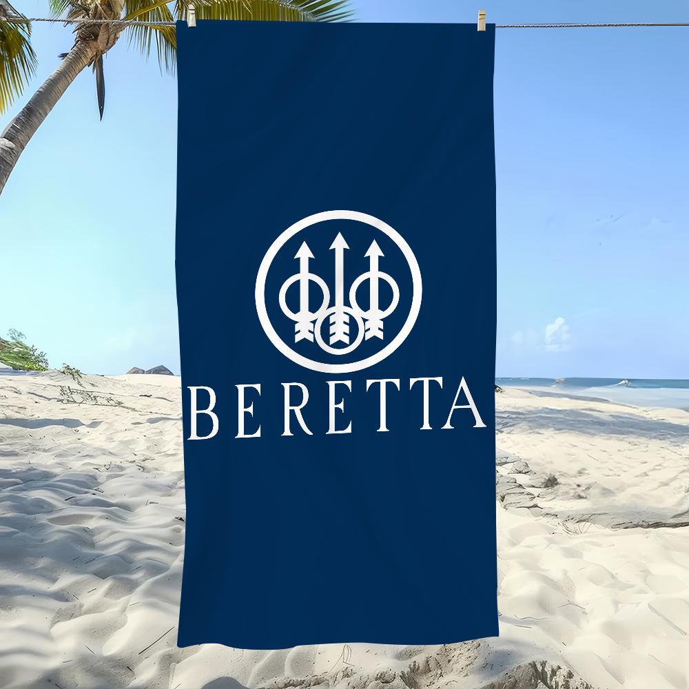 Fashion Gun Towel Soft Pool Gift For Travel Gym Shower Camping Quick Dry Sports B-Beretta Cool Large Beach Towel