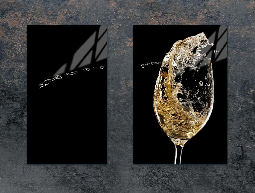 SZKLANA PŁYTA OCHRONNA DO KUCHNI 65x52 WINO