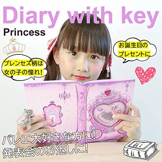 PECOWARE Deník s baletním Pecowear Dárkem k narozeninám Zámek, Vzor, Růžová, Papírnictví, Diář, Plánovač, Zápisník, Děti, Dívky,