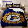 Indiana Pacers Vintage Logo Bedding(1 * Duvet Cover + 2 * Pillowcase, Without Core) Soft and Comfortable Duvet Cover and Pillowcase