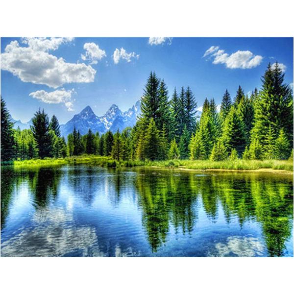 Diamond Painting Full Drill Mountain Diamond Mosaic Landscape Mosaic Kits Home Decoration Wall Paste