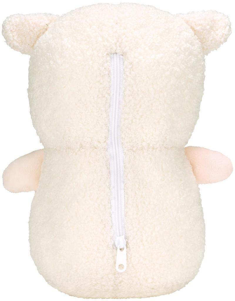 Skater Plush Neck Pillow Microbead Pillow with Button Original Character Sheep NNP1-A