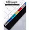Colored A4 Loose-leaf Index Dividers with 11 Holes - Numbered and Lettered Tabs