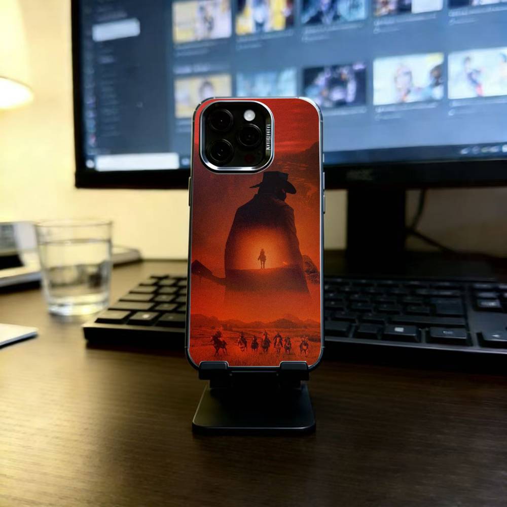 Redemption RDR 2 Phone Case For iPhone 17,16,15,14,13,12,11 Plus,Pro Max,XS,Colorful Silver Black Cover