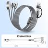 3 in 2 Multi Charging Cable for Apple Watch USB C Charger for iPhone & iWatch Type C/A Fast Charging Cord Compatible with Apple Watch Ultra/Series