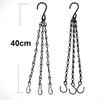 40cm Hanging Basket Chain With 3 Hooks Bonsai Hydroponic Plants Plant Grow Basin Home Garden Decor Flower Plant Pot Hanger Chain
