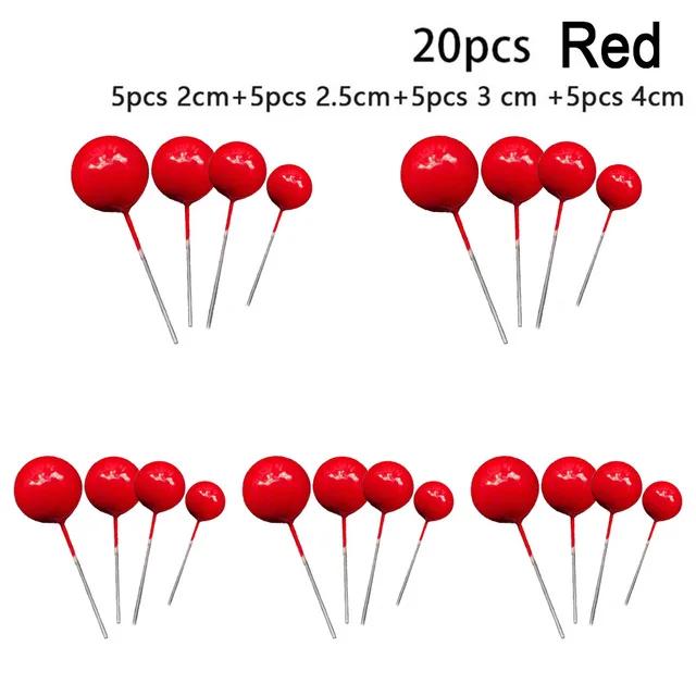 

20 шт., шарики, украшения для торта, креативные вставки для кексов, открытки, флажки, украшения для выпечки на свадьбу, Рождество, День святого Валентина, день рождения