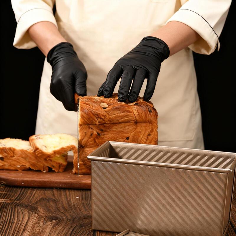 MDNG Gold Carbon Steel Corrugated Loaf Pan with Lid