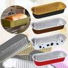 10pcs Party Tray Baking Cup Case Rectangle Tin Foil Box Thickened Muffin Cupcake Party