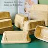 Large Non-Stick Oil-Proof Rectangular Baking Cups with Lids for Pound Cakes and Chiffon Toasts