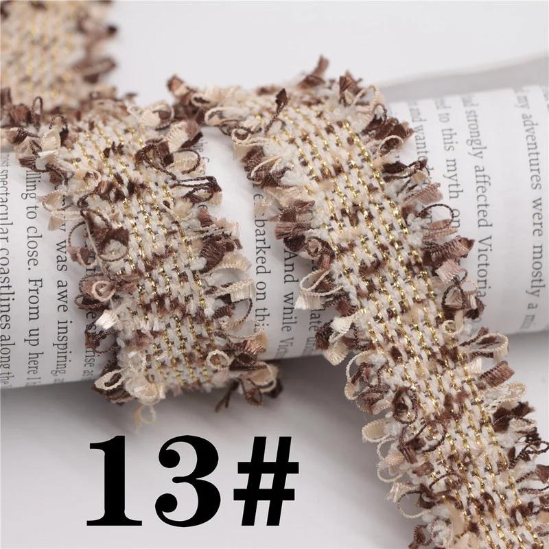 45 Yards Trim Vintage Embroidered Lace Sewing Lace Ribbon Fabric Handmade Costume Dress Sewing Trimmings Wedding Decoration